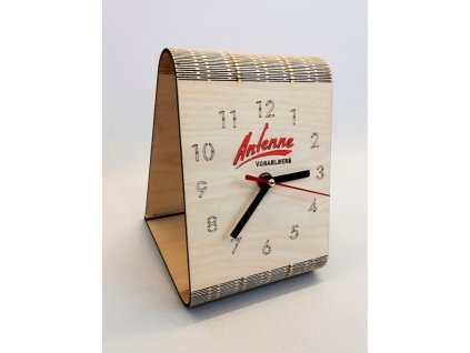 Reklamní gravírované hodiny Antenne