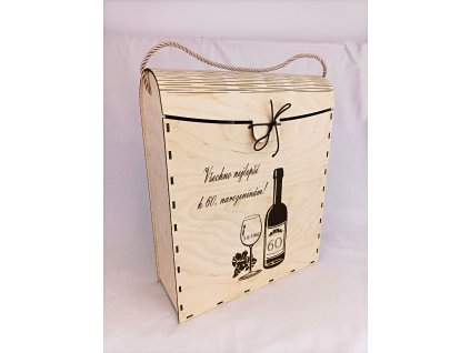 Krabice na víno na 3 lahve s gravírováním