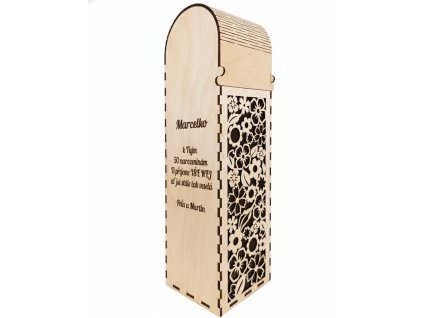 Dárková krabice na víno s věnováním