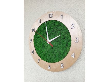 Mechové hodiny 30cm s čísly