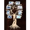 Dřevěný strom života s fotorámečky