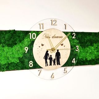 Mechové hodiny s věnováním - Čas plyne, láska zůstává! ⏰💚 Personalizované mechové hodiny s vaším osobním věnováním -...