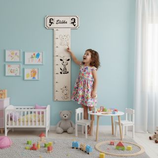 Dětský dřevný metr na stěně si Vaše dítě ihned oblíbí. Sledujte, jak vaše malé štěstí roste jako z vody s naším dřevěným...
