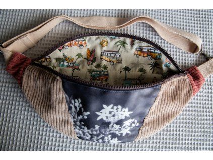 manšestrová ledvinka | béžová