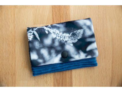 manšestrová peněženka | modrá