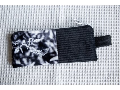 penál | černý s motýlem