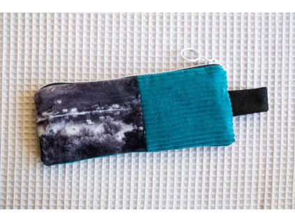 penál | tyrkysovo černý s loďkami