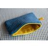 manšestrová mini peněženka | modro-žlutá