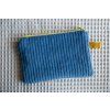 manšestrová mini peněženka | modro-žlutá