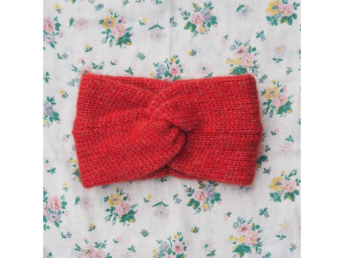 turban čelenka...malinová