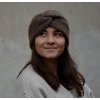 turban čelenka...hnědá
