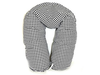 GADEO Kojicí a relaxační polštář MAROKO BLACK (Výplň špaldové slupky)