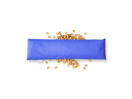 GADEO nahřívací třešňový bederní polštářek LITTLE DOTS BLUE do mikrovlnky