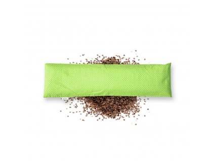 GADEO nahřívací pohankový bederní polštářek LITTLE DOTS LIME do mikrovlnky