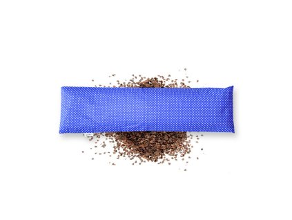 GADEO nahřívací pohankový bederní polštářek LITTLE DOTS BLUE do mikrovlnky