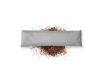 GADEO nahřívací pohankový bederní polštářek LITTLE DOTS GREY do mikrovlnky