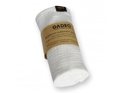 GADEO mušelínová plena UNI bílá (Rozměry 65x65 cm)