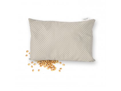 GADEO nahřívací třešňový polštářek LITTLE DOTS, beige (Rozměry 28x38 cm)