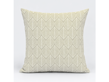 Sage Green Leaf Pattern Pillow (1)