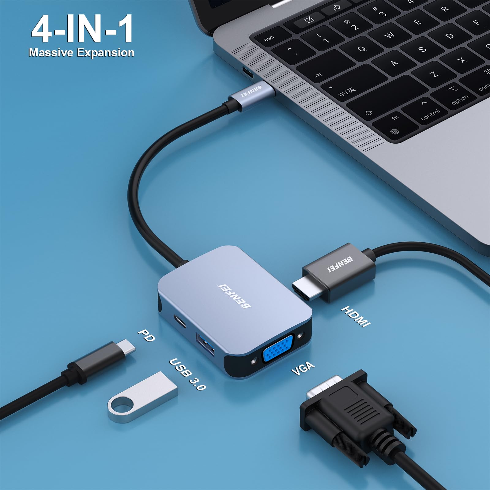 BENFEI USB-C HUB 5v1 BENFEI USB-C HUB 5v1