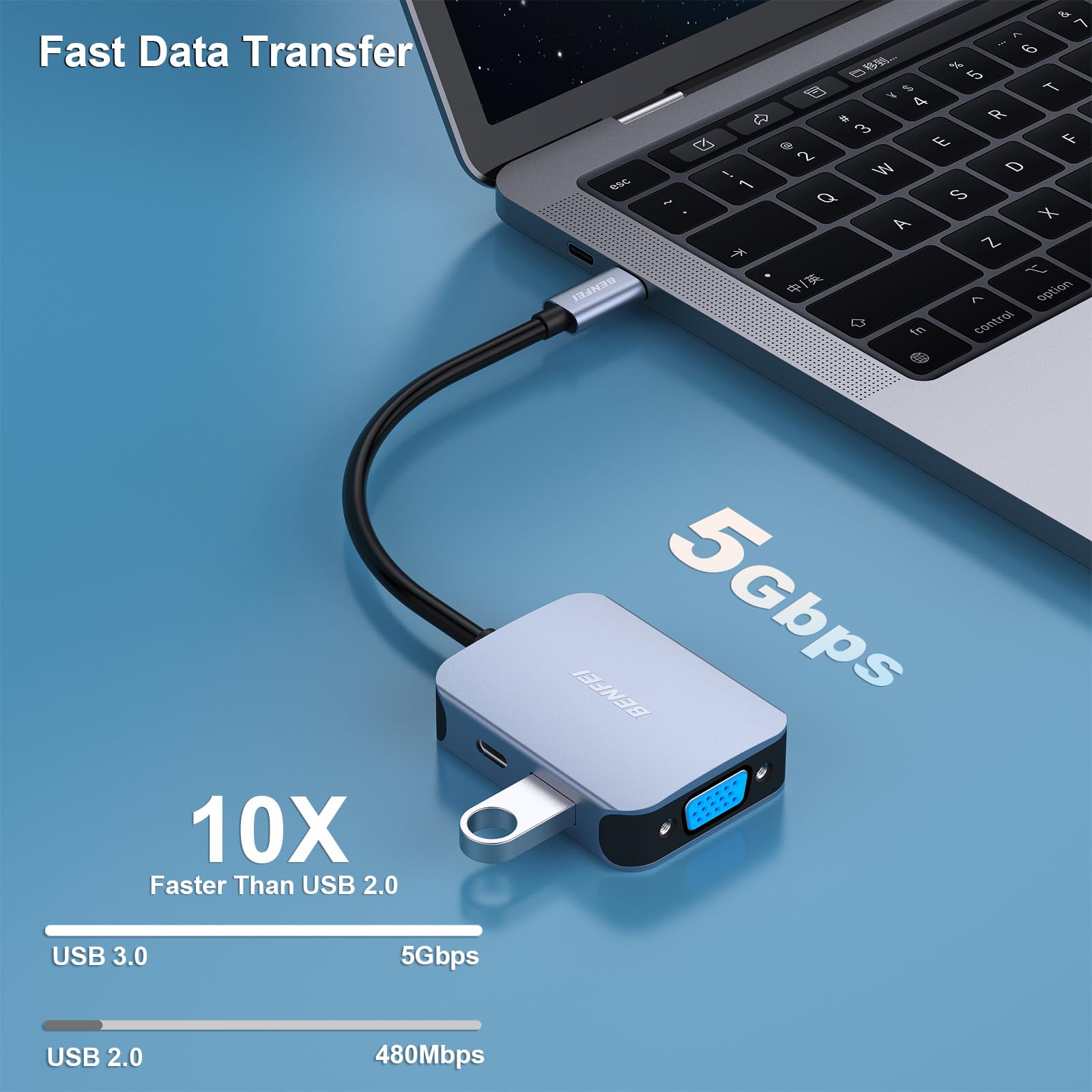 BENFEI USB-C HUB 5v1 BENFEI USB-C HUB 5v1