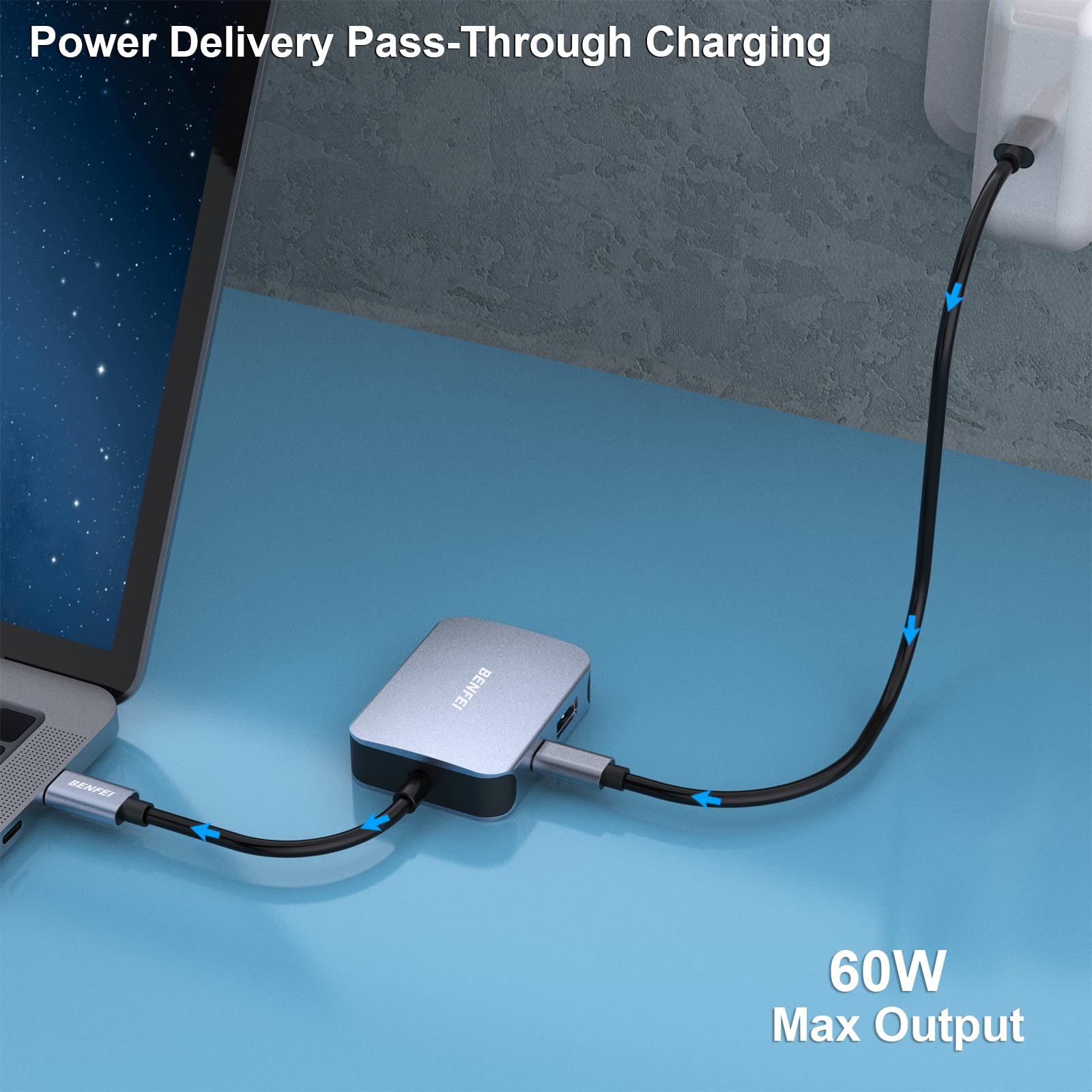 BENFEI USB-C HUB 5v1 BENFEI USB-C HUB 5v1