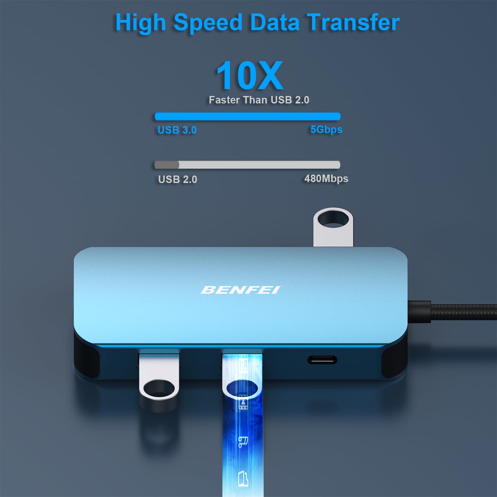 BENFEI USB-C HUB 8v1 BENFEI USB-C HUB 8v1