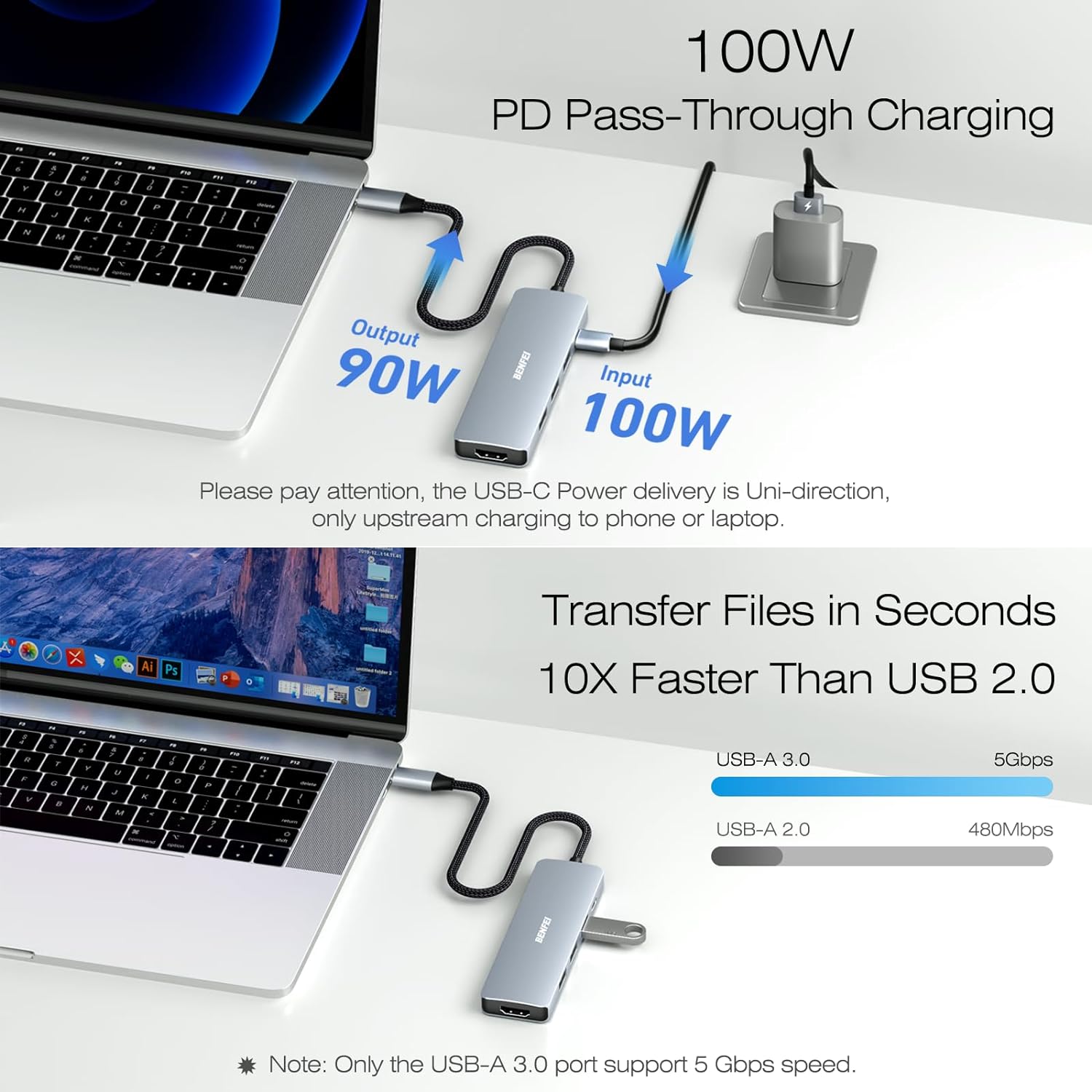 BENFEI USB-C HUB 5v1 BENFEI USB-C HUB 5v1