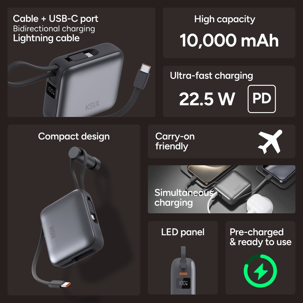 Ksix 10 000 mAh powerbanka