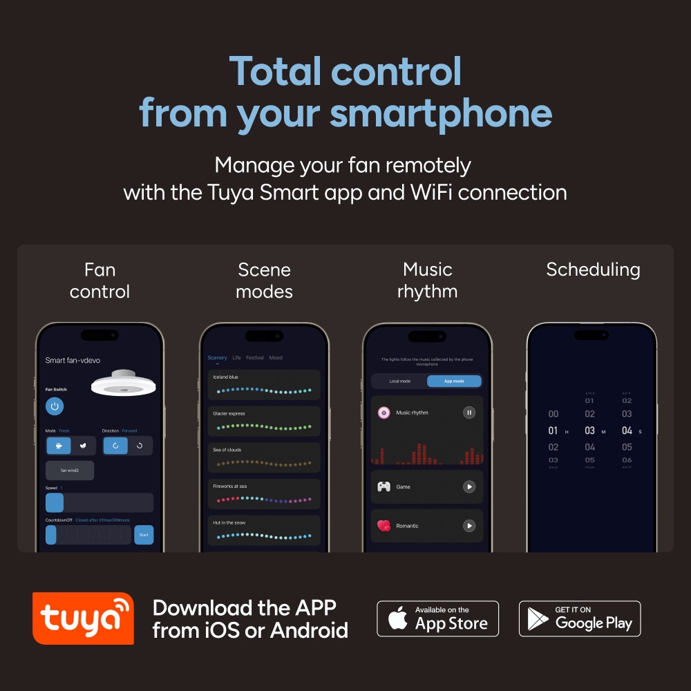 Ksix Mistral stropní světlo a větrák