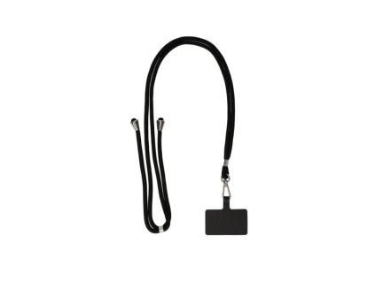 ksix universal lanyard strap with card for smartphone black