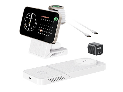 1283 invzi bezdratova nabijecka magfree transform 3v1 pro iphone 15 apple watch a airpods
