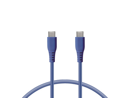 Ksix nabíjecí a datový kabel Dual USB-C, 1m (Barva Zelená)
