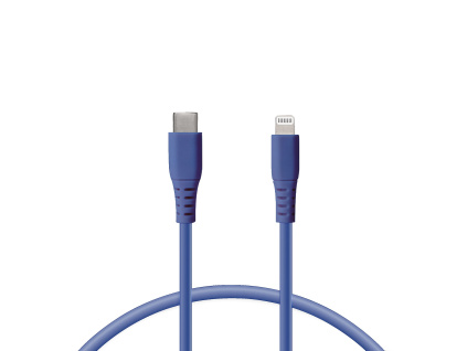 Ksix nabíjecí a datový kabel USB-C na lightning, MFi, 1m (Barva Zelená)