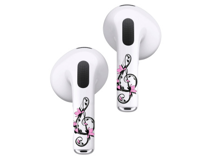 RockMax Art Skin pro AirPods 3 - Houslový klíč růžový