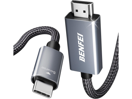 BENFEI USB-C na HDMI adaptér s 3m kabelem (šedý)