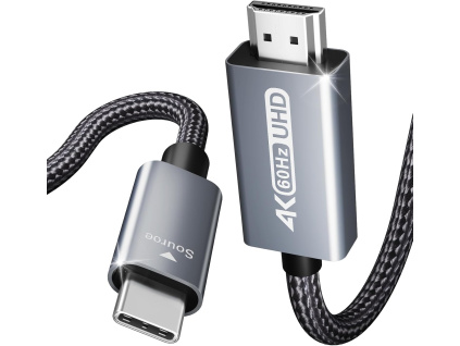BENFEI USB-C na HDMI adaptér s 90cm kabelem (šedý)