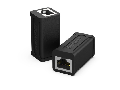 BENFEI RJ45 Inline Coupler 2 balení, Cat7, Cat6, Cat5e, Ethernet spojka, samice/samice