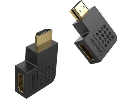 BENFEI HDMI adaptér s pravým úhlem, samec/samice, 2 balení