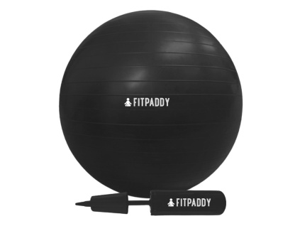 fitpaddy 65cm gym ball made of durable pvc to boost balance strength flexibility