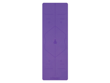 fitpaddy tpe yoga mat 183x61cm 6mm with non slip surface and alignment guides (1)