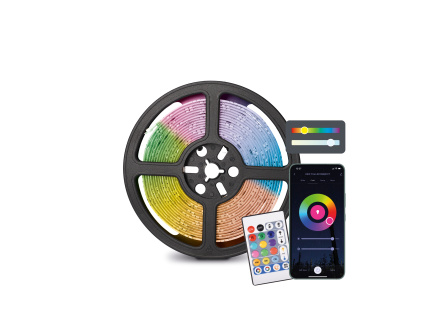 1619 9 ksix led pasek 5m wifi 900 lumenu rgb cct dalkove ovladani