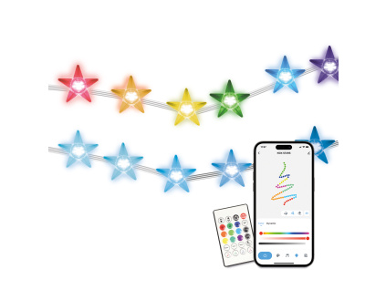 1625 6 ksix star led pasek 5m 20lmn wifi rgbic dalkove ovladani