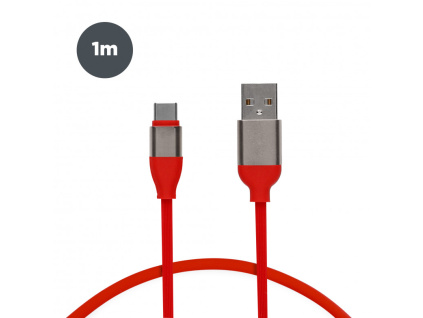 usb a to usb c contact 20 w charge and data cable fast charge 1 m red
