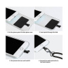 ksix universal lanyard strap with card for smartphone blue (2)