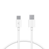usb a to usb c ksix 12 w charge and data cable 1 m white