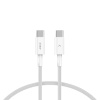 usb c to usb c ksix 65 w charge and data cable power delivery compatible ultra fast charging braided 1 m white