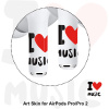 RockMax Art Skin pro AirPods Pro 2 / Pro / AirPods 4 - I love music