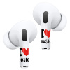 RockMax Art Skin pro AirPods Pro 2 / Pro / AirPods 4 - I love music