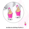RockMax Art Skin pro AirPods Pro 2 / Pro / AirPods 4 - Srdce růžové